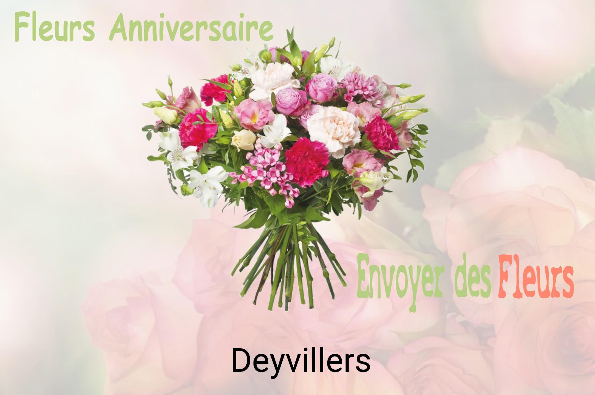 Bouquet de fleurs d’anniversaire livré à Deyvillers