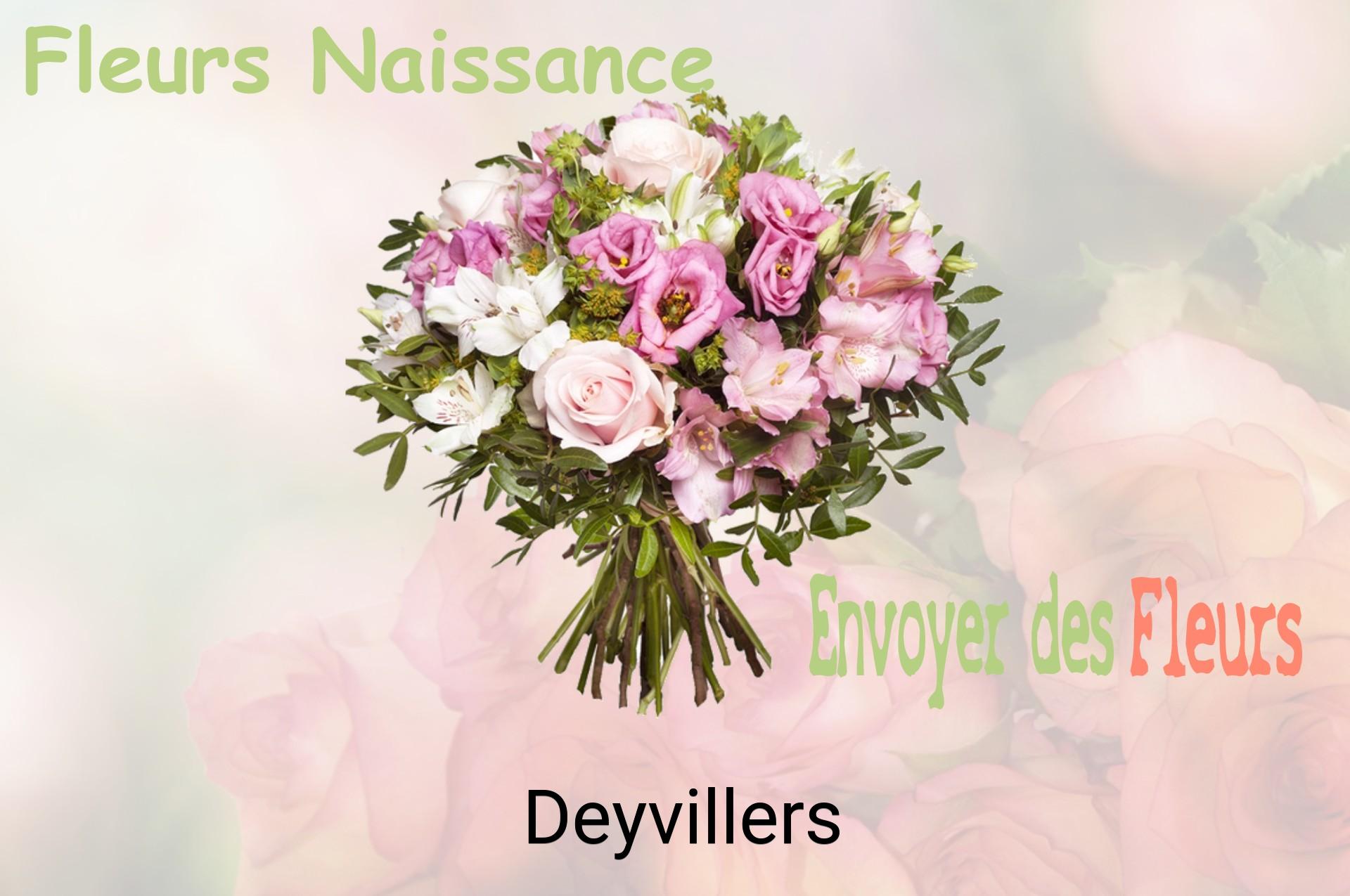 Bouquet de fleurs de naissance livré à Deyvillers